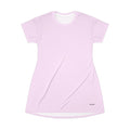 Pastel Pink T-Shirt Dress — Casual A-Line Tee Dress for Women