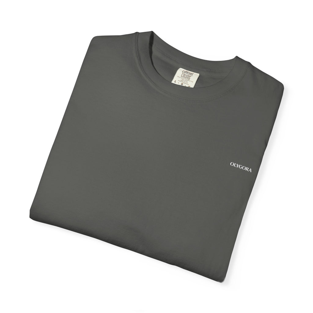 Unisex Minimalist Olygora T-Shirt, Washed Charcoal