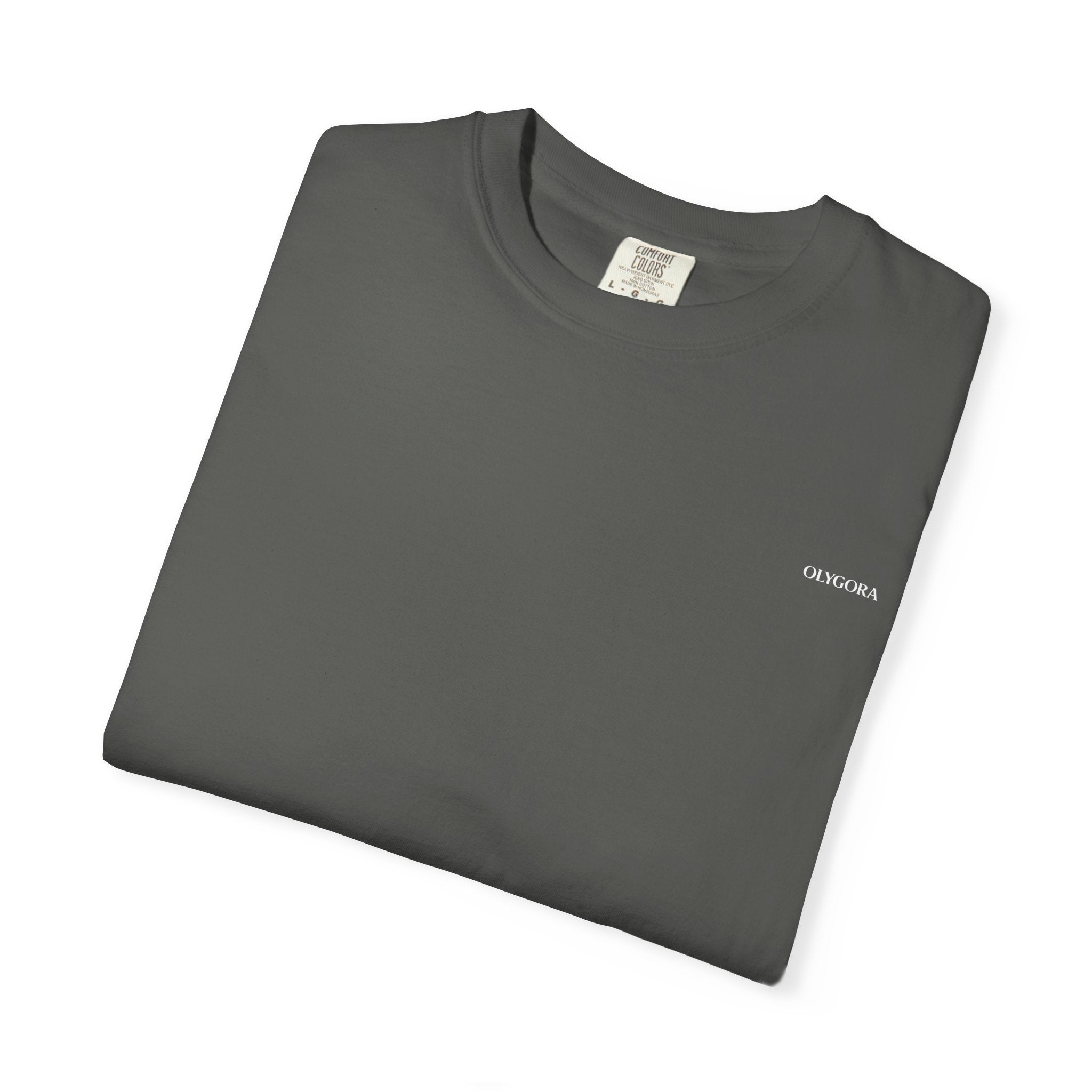 Unisex Minimalist Olygora T-Shirt, Washed Charcoal