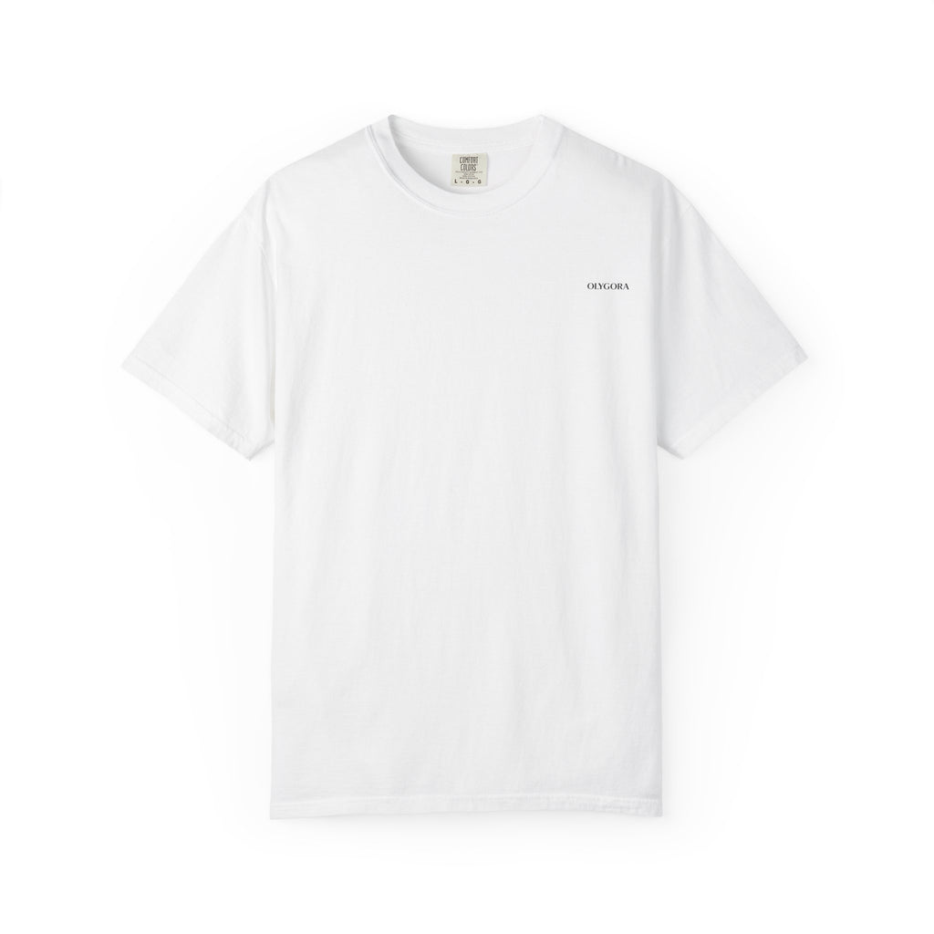 Unisex Olygora Minimalist White T-Shirt