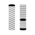 Eyelash Pattern Sublimation Socks — Cute Beauty Salon Crew Socks