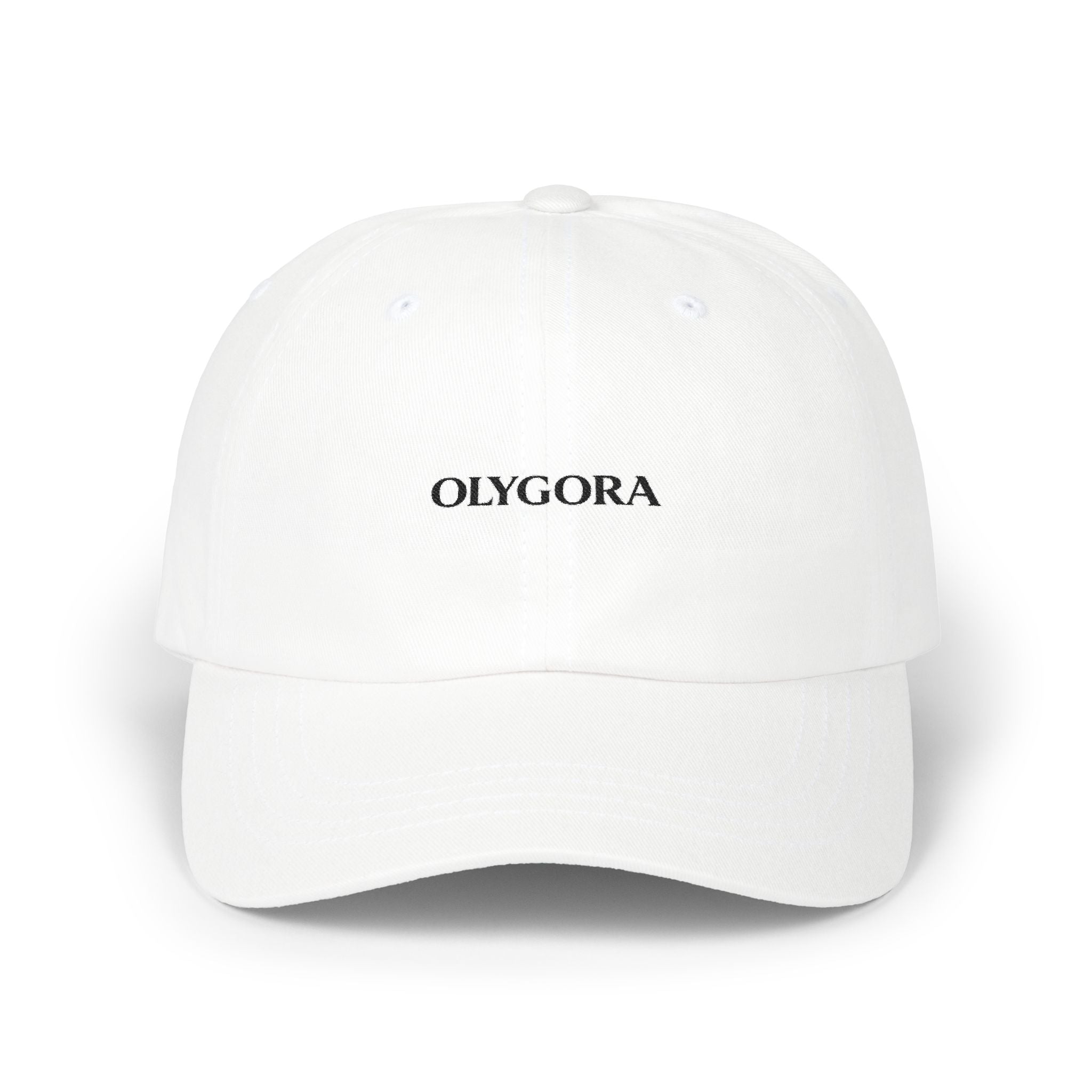Olygora Minimal White Baseball Hat