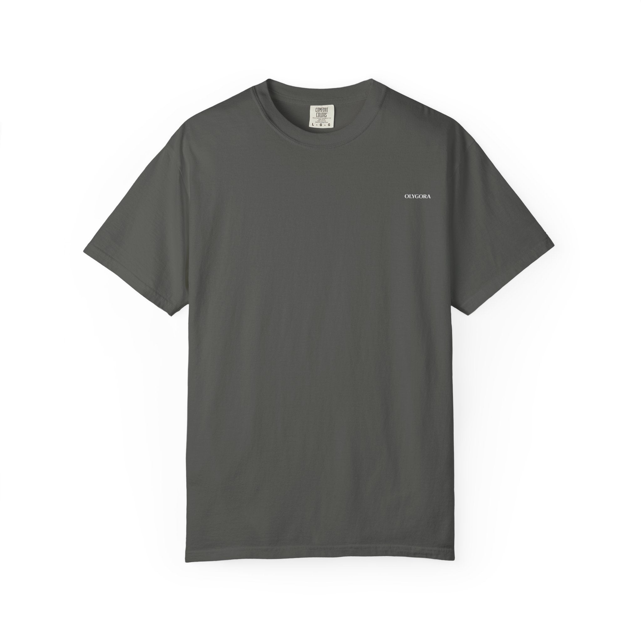 Unisex Minimalist Olygora T-Shirt, Washed Charcoal